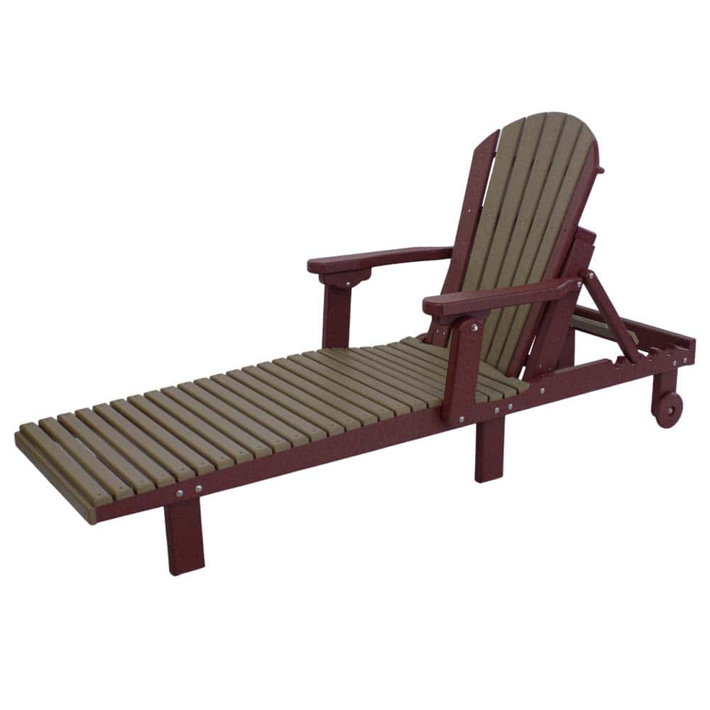 1003 Chaise Lounge Highfan Cherry And Weatherwood &Amp;Amp;Ndash; Twin Hickory Rustics