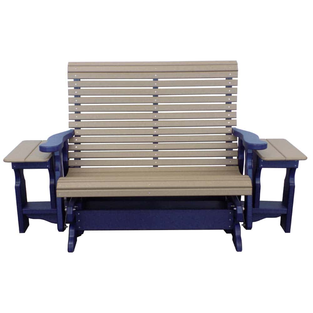 1010 4 With End Tables Navy And Weatherwood &Amp;Amp;Ndash; Twin Hickory Rustics