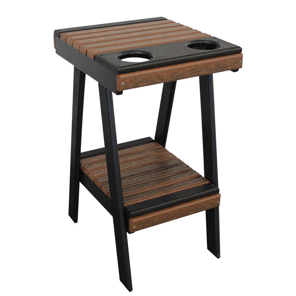 1017 6 Mission Table Black And Walnut &Amp;Amp;Ndash; Twin Hickory Rustics