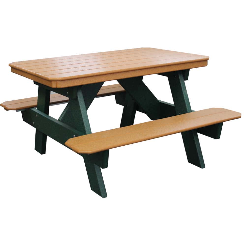 1020 4 4 Taditional Table Green Cedar &Amp;Amp;Ndash; Twin Hickory Rustics