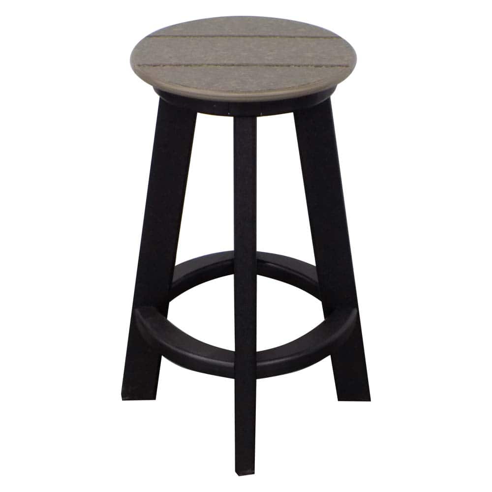 1034 Barstool Black And Barnboard &Amp;Amp;Ndash; Twin Hickory Rustics