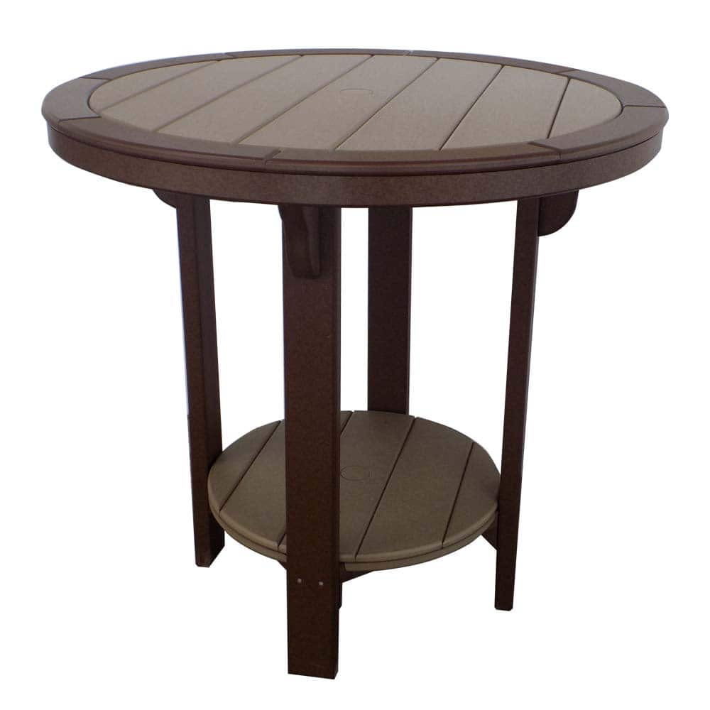 42 Pub Table 1026 A Brown And Weatherwood 1 &Amp;Amp;Ndash; Twin Hickory Rustics