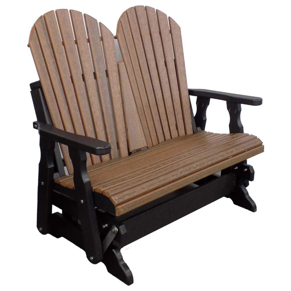 4 Glider 1009 Highfan Black And Walnut &Amp;Amp;Ndash; Twin Hickory Rustics