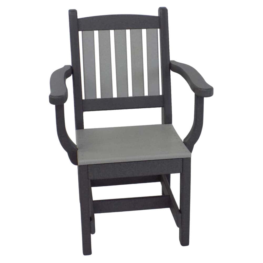 Dining Chair With Arms Slate Grey &Amp;Amp;Ndash; Twin Hickory Rustics