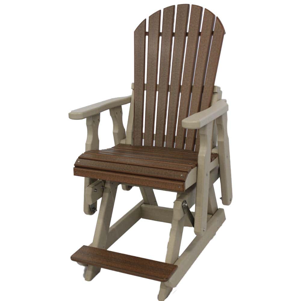 Balcony Glider Highfan Sand And Walnut Cutout &Amp;Amp;Ndash; Twin Hickory Rustics