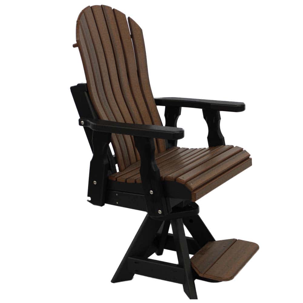 Counter Swivel Black Walnut &Amp;Amp;Ndash; Twin Hickory Rustics