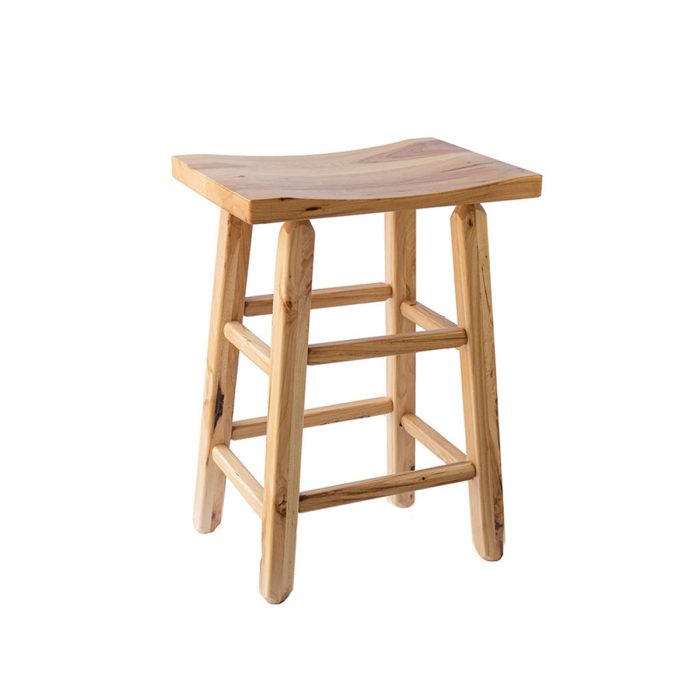 Hickory 24&Amp;Quot; Wave Bar Stool