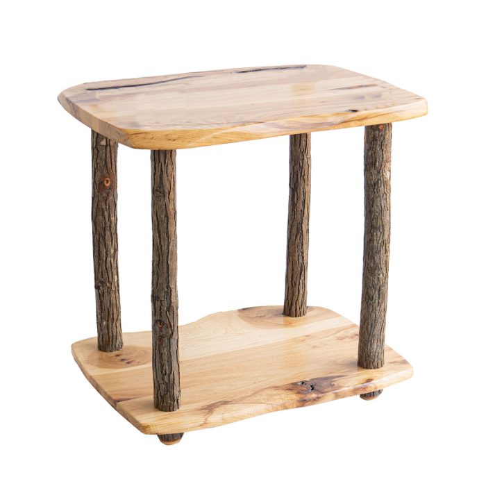Rustic Hickory End Table
