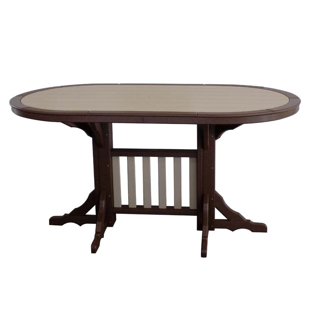 Oval Pub Table 1039 Brown And Sand &Amp;Amp;Ndash; Twin Hickory Rustics
