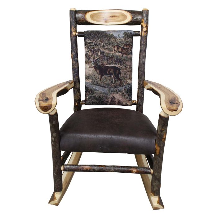 Rustic Hickory Rocking Chair - Image 4