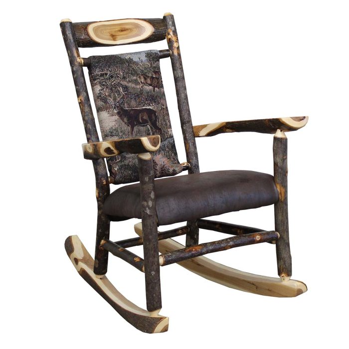Rustic Hickory Rocking Chair - Image 3