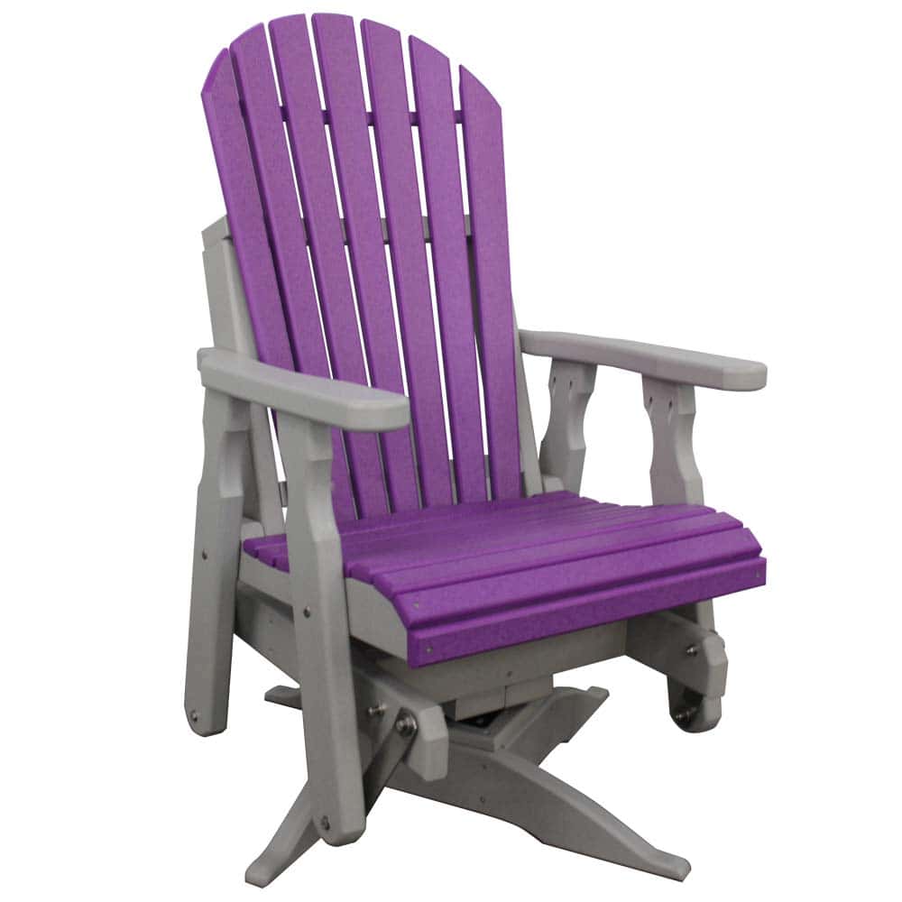 Swivel Glider 1006 Highfan Grey And Purple &Amp;Amp;Ndash; Twin Hickory Rustics
