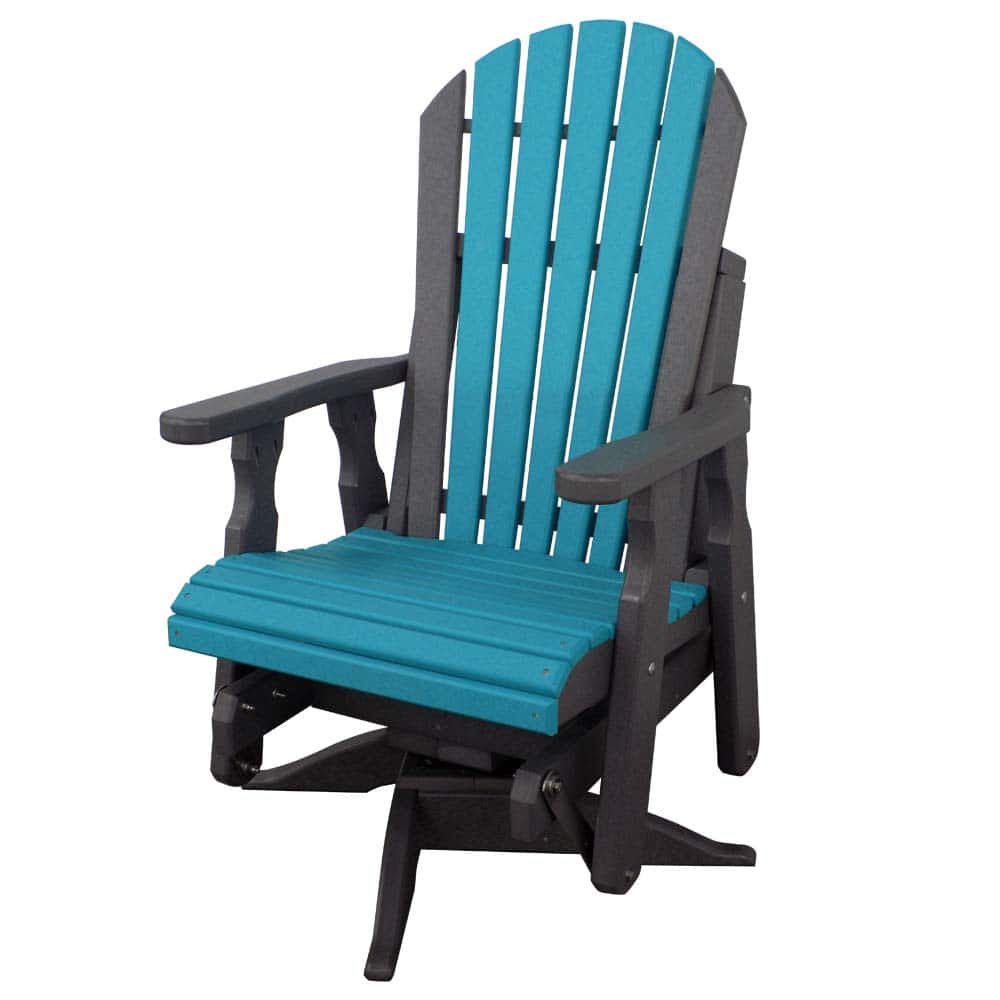 Swivel Glider 1006 Highfan Slate And Teal &Amp;Amp;Ndash; Twin Hickory Rustics